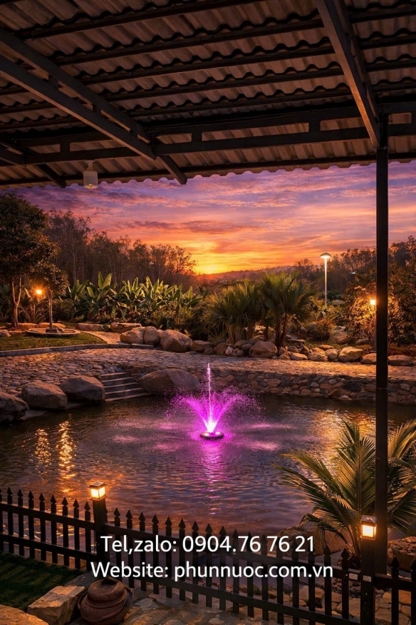 ĐÀI PHUN NƯỚC NỔI TRÊN HỒ – TẠO ĐIỂM NHẤN ĐẲNG CẤP CHO KHÔNG GIAN CẢNH QUAN